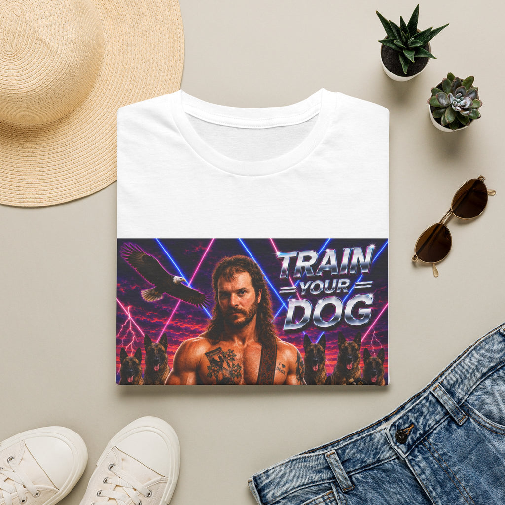 Mullet Portrait T-Shirt — Retro Tattoo Guy Graphic Tee
