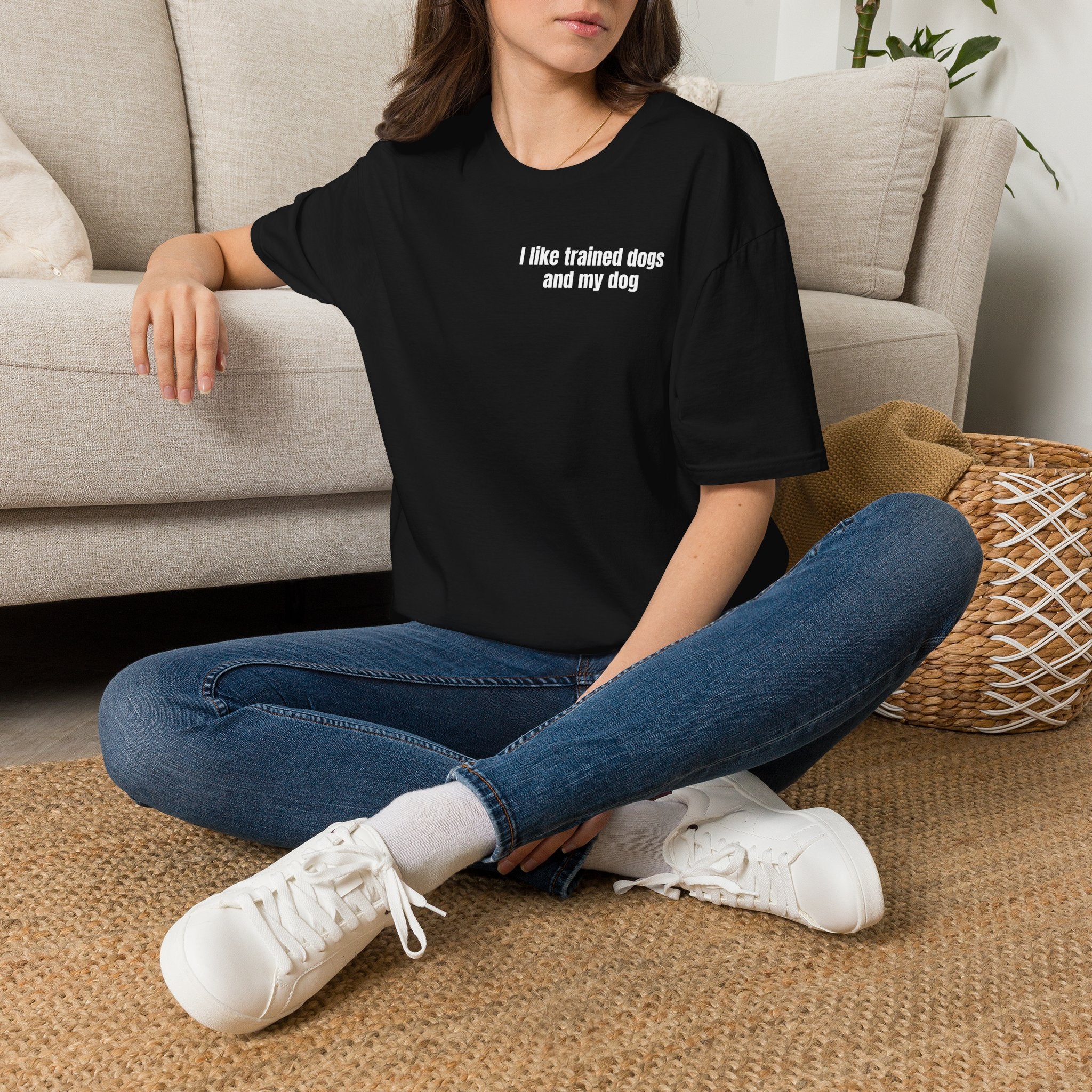 I like trained dogs and my dog - Men's Tee