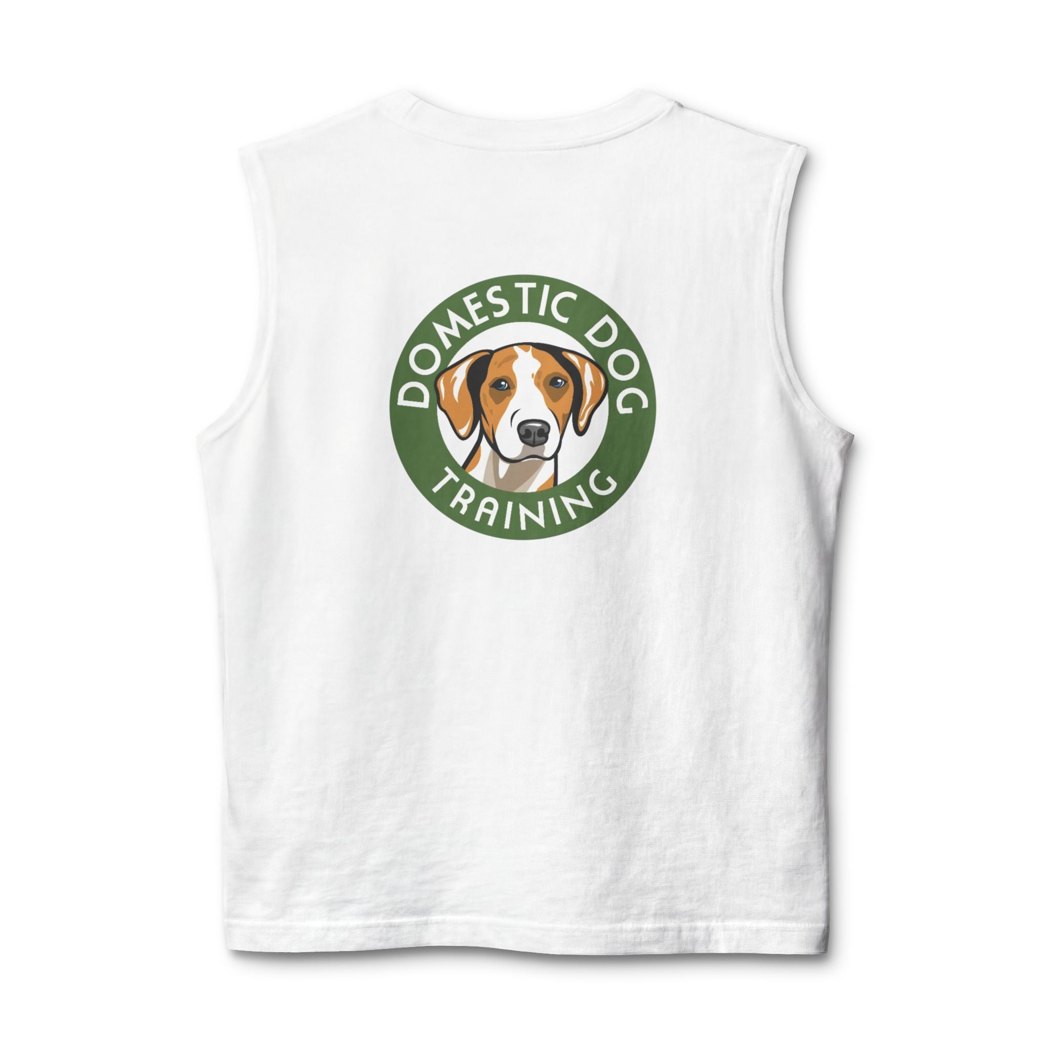 Dog Trainer Muscle Tank — "Train Hard Play Hard" Sleeveless Tee